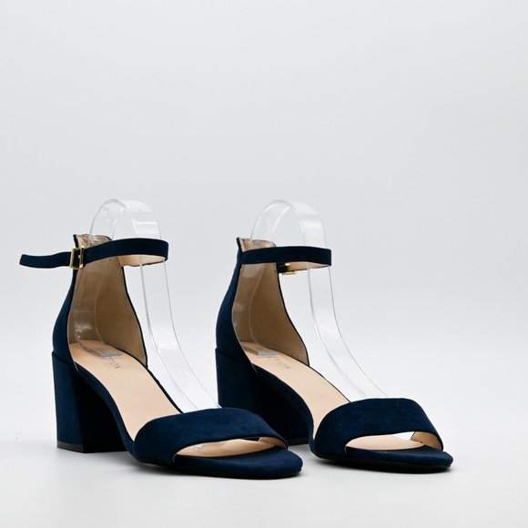 Kenneth Cole Reaction Shoes - REACTION Kenneth Cole Holly Ankle Strap Sandal Blue Heel